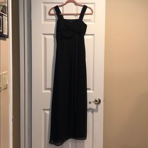 Long black David’s Bridal Dress